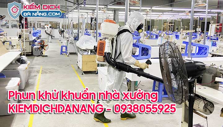 phun khử khuẩn nhà xưởng