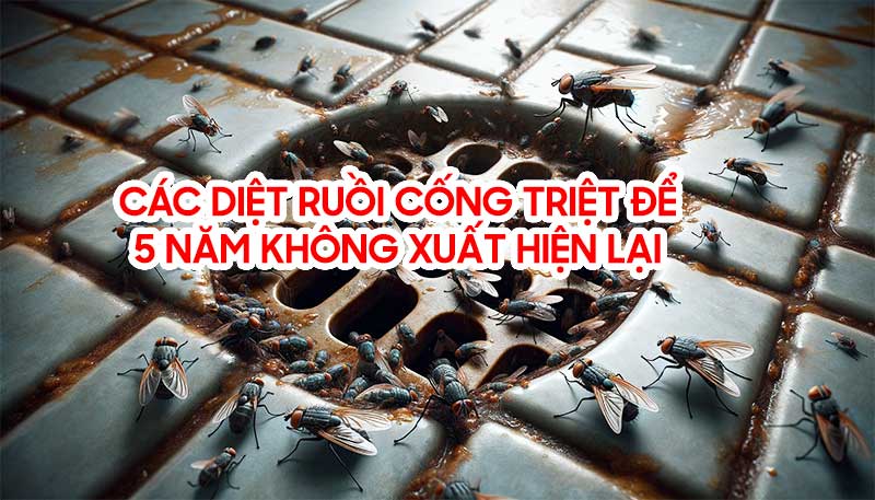 Cách diệt ruồi cống triệt để