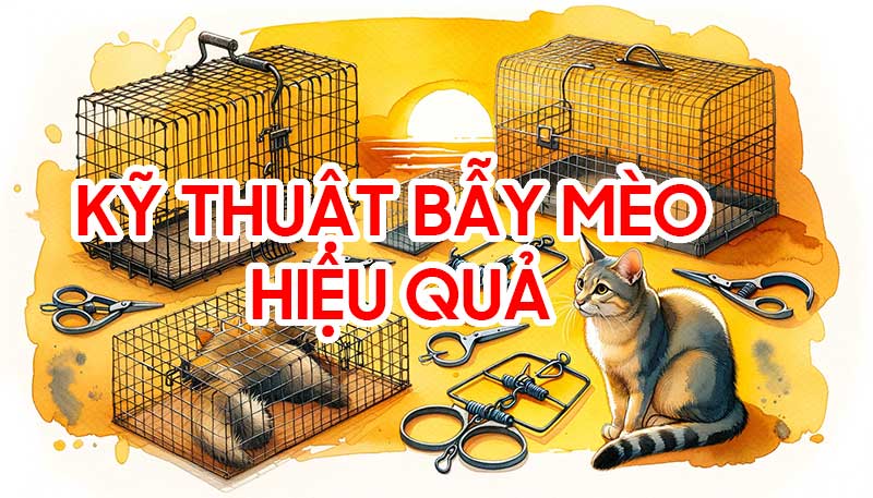 Kỹ thuật bẫy mèo hiệu quả