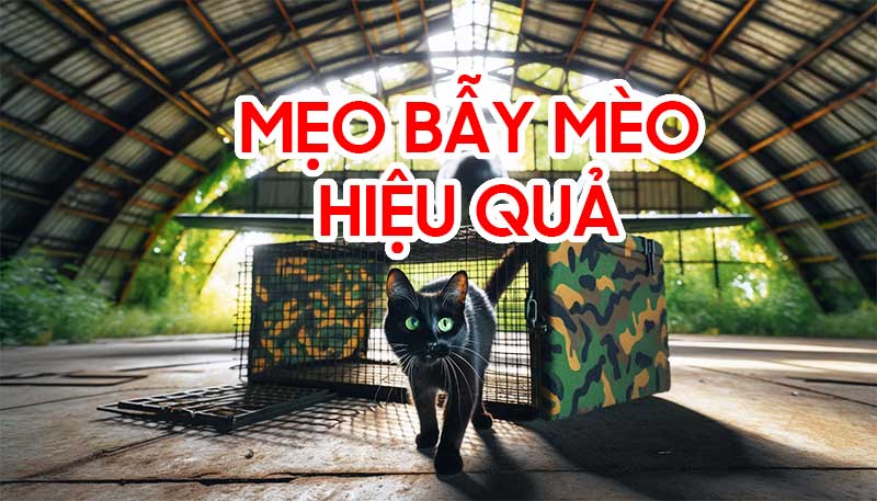 Mẹo bẫy mèo hiệu quả